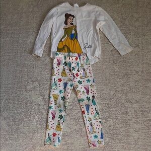 Hanna Andersson Belle Kids Matching Set - White and Multicolor